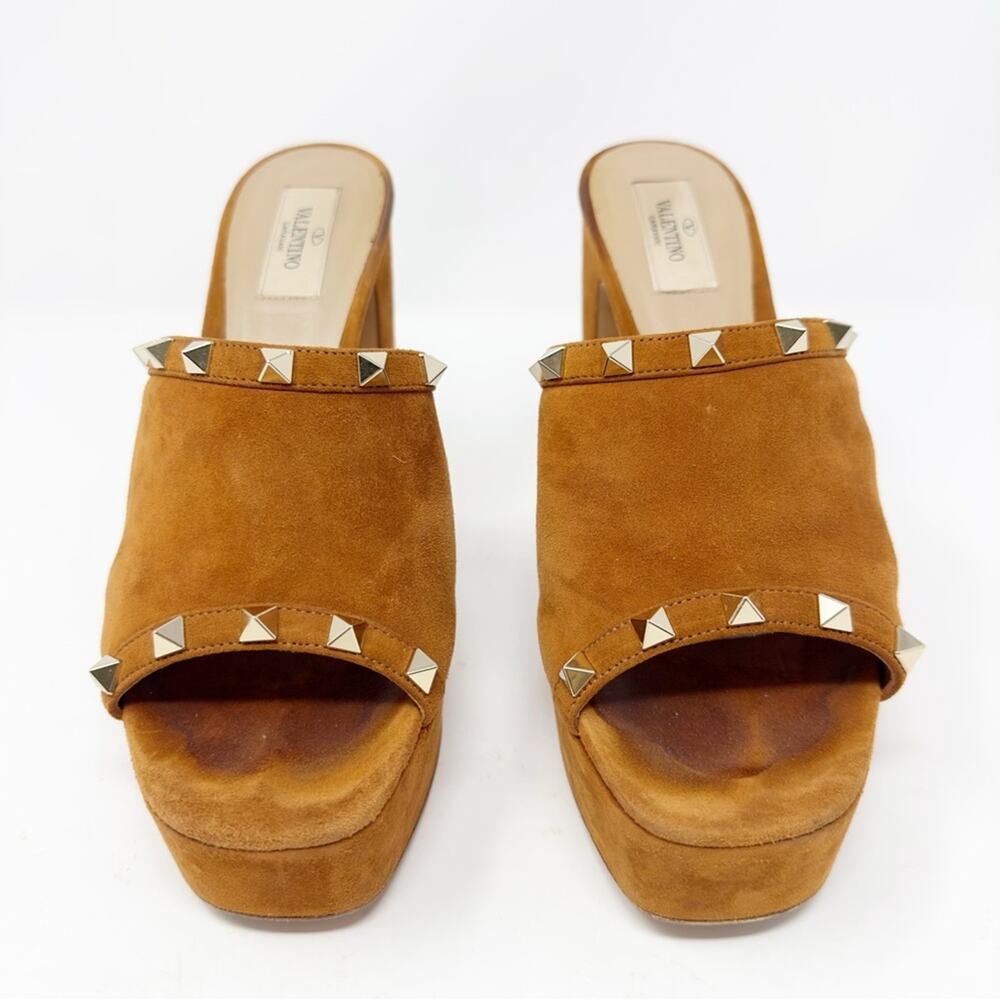 Valentino Rockstud Suede Platform Sandals Womens EU 39 - Picture 4 of 14